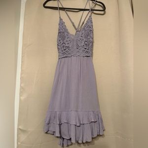 blue/purple dress